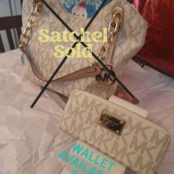 Michael Kors Signature Satchel & Matching Wallet