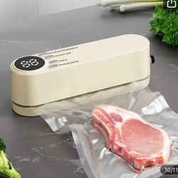 1pc Automatic vacuum Food Sealer - Multi-Functional, Portable Wireless,Compact,suction/inflation