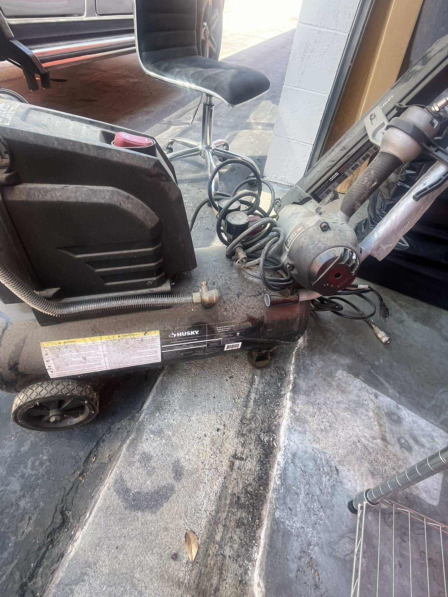 Nail Gun And Air Compressor