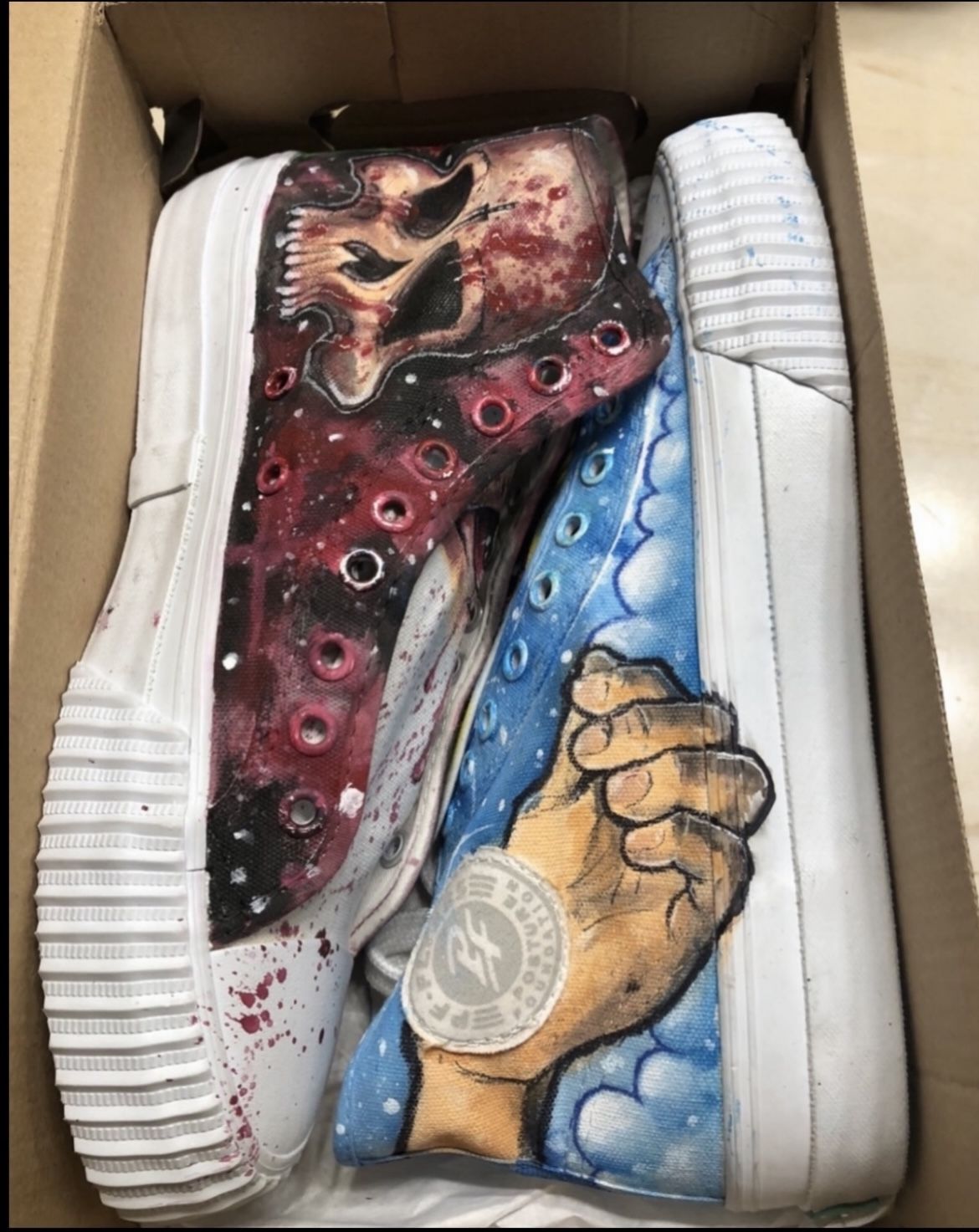 Custom Sneakers Men's Size 7/Women's 8 1/2