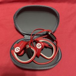 Red PowerBeats by Dr. Dre