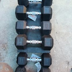 NEW DUMBELLS RUBBER 