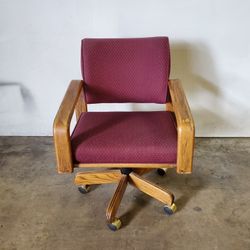 Vintage Wooden Arm Office Chair $60 (Good Condition)