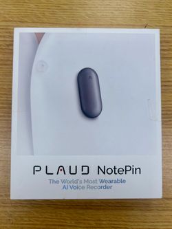 PLAUD NotePin PN0200 64GB AI Voice Recorder Cosmic Gray Tested Working