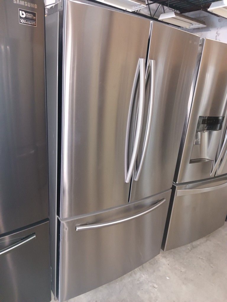 Samsung Refrigerator French Door Stainless Steel Everything Works Good