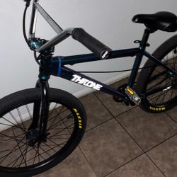 24inc Throne Wheelie Bmx Bike Purple Smash 