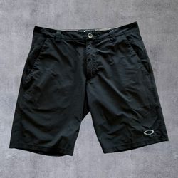 Oakley Men's Take Pro Golf Shorts Black Stretch Performance Hybrid Size 33