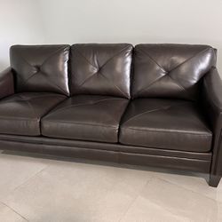 ATMORE® LEATHER SOFA (brown)
