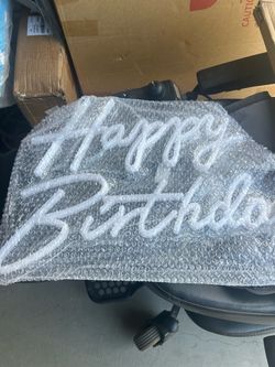 Happy Birthday Neon Sign