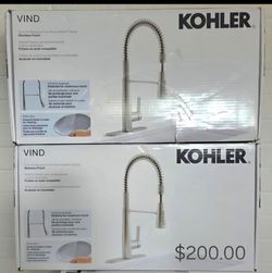 Kohler kitchen pull down faucets $150.00 each
