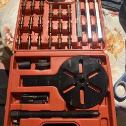 21 in 1 Bearing Puller, Bearing Puller Kit with Curved Hook and Red Steel Collet Multifunctional Bearing Removal Tool, Bearing Disassembly Gear Three-