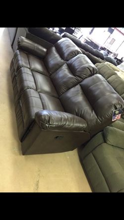 Brand new brown recliner sofa