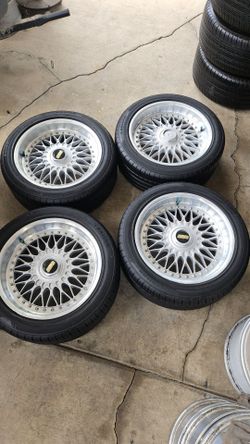 17" bmw bbs style 5 wheels & tires