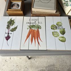 3 Kitchen Wall Decor/artwork