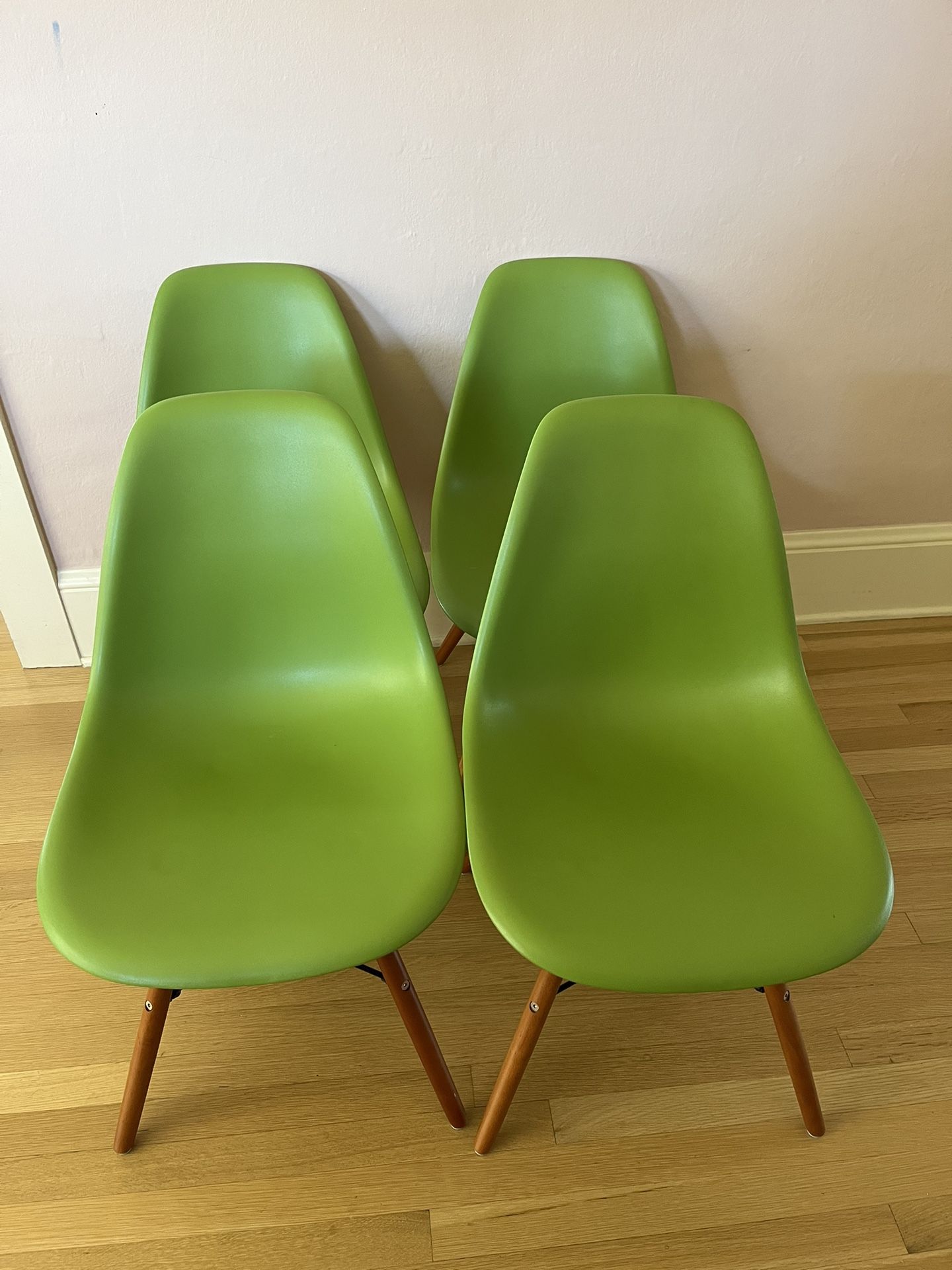Green Bucket Dining Chairs