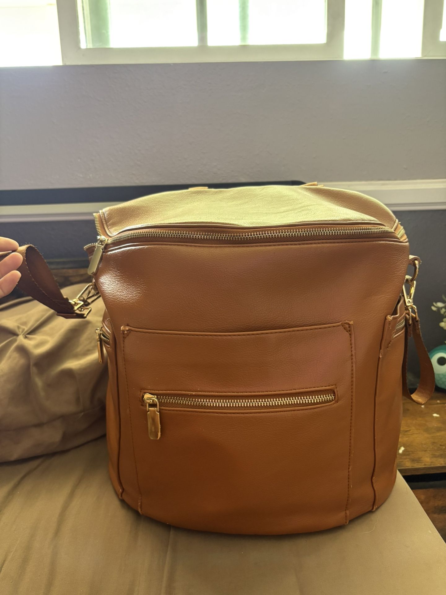 Leather Diaper Bag
