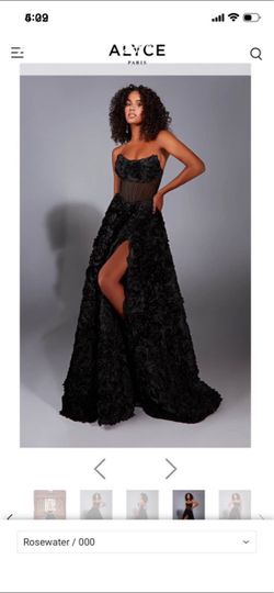 Black Roses Prom Dress