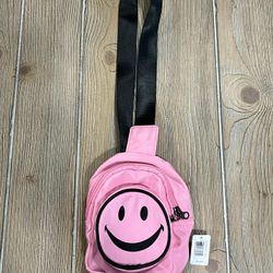 NWT KidPik Pink Smiley Backpack 