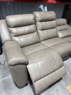 Mason Leather Power Reclining Sofa with Power Headrests