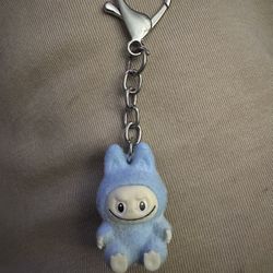 Baby Blue Labubu Keychain 