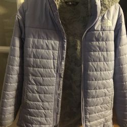 Girls Purple Winter Jacket -The North Face Brand 