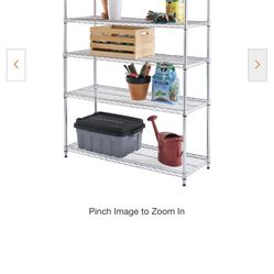 Chrome 6-Tier Heavy Duty Metal Wire Shelving Unit (48 in. W x 72 in. H x 18 in. D)