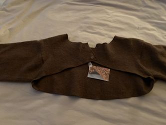 Shrug- Brown Merino- size S/M- One Of A Kind