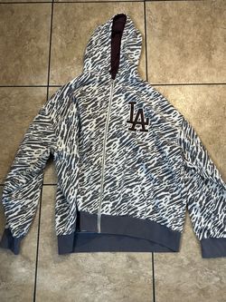 LA Dodgers Animal Print Zip-Up Hoodie