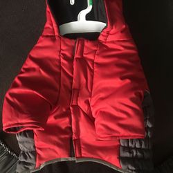 kong fleece lined puffer coat L
