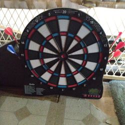 Dart Board With All The Darts 