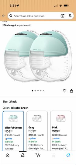 MomMed Wearable Hands-Free Breast P_u_m_p (2-Pack, Blissful Green)