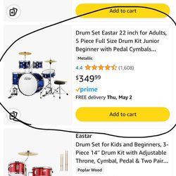 Drum Set - Eastar -New