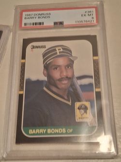 Barry Bonds  Rookie, Just Graded 6
