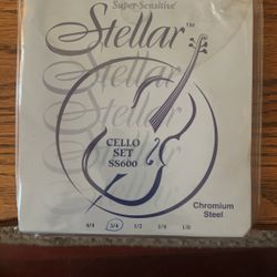 super Sensitive Stellar 3/4 Cello String Set