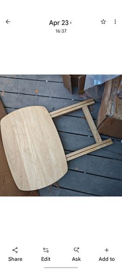Wooden table tray