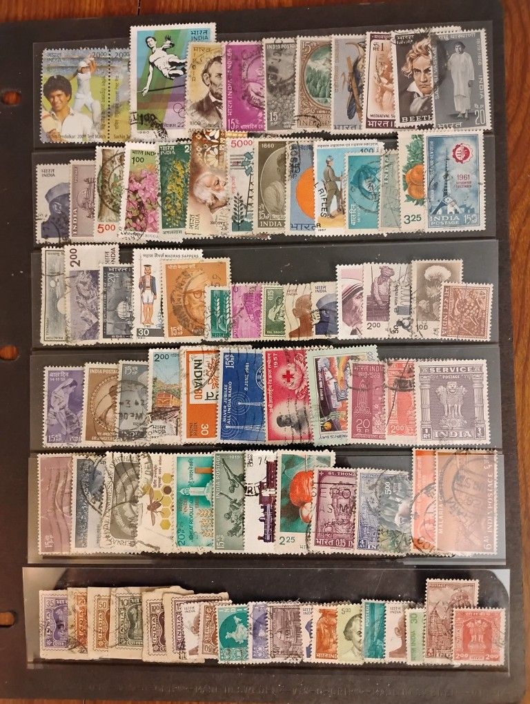 India Indian Vintage Old Antique Stamps 