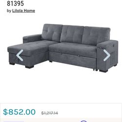Grey Couch Bed 