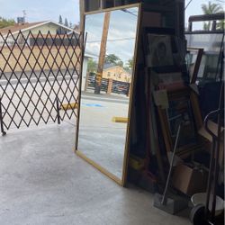 2 Used Closet Door Mirrors