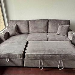 ✅️✅️Convertible Sectional W/ Cup Holder & W/ USB Port✅️✅️