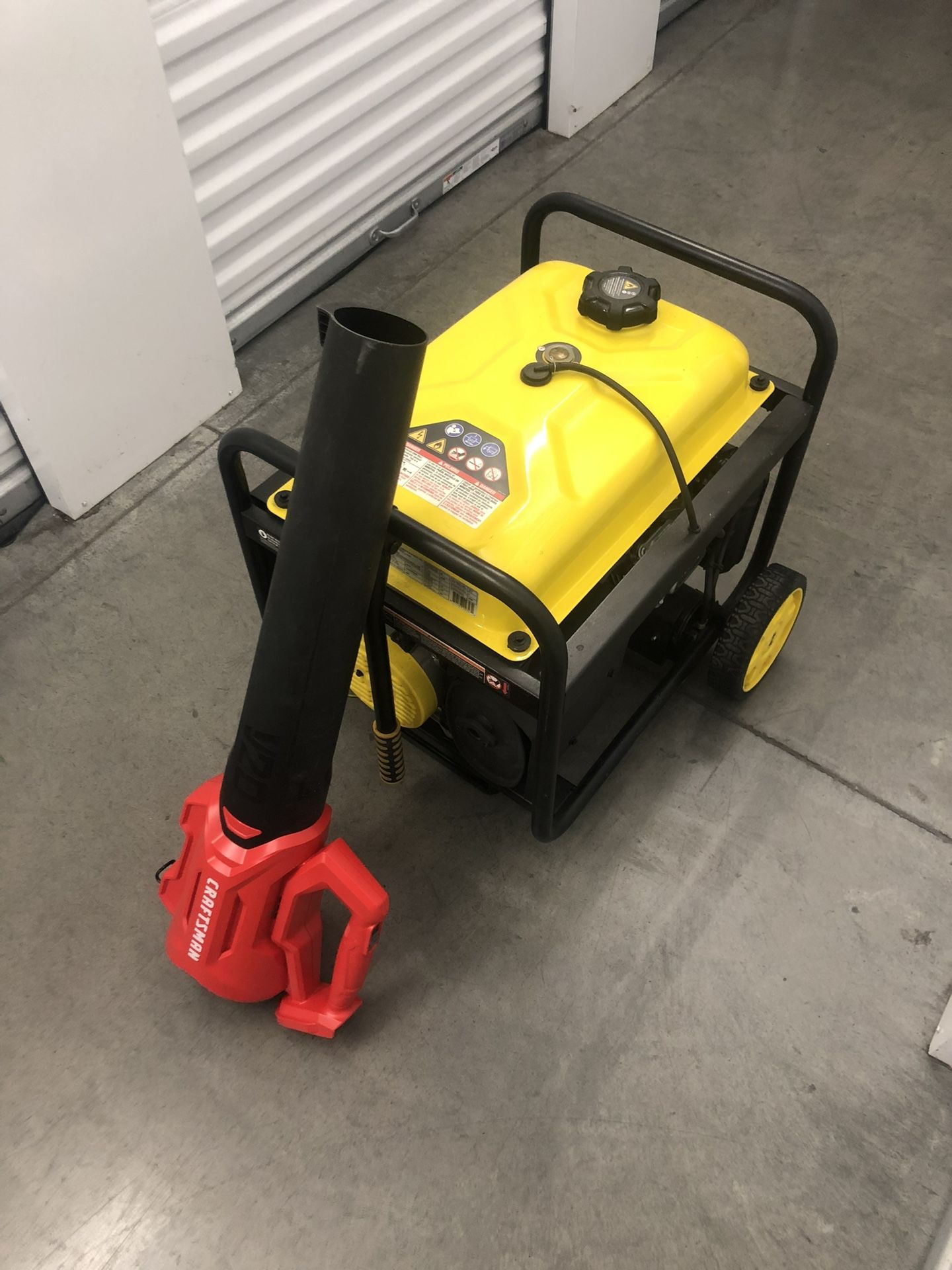 New Generator and Leaf blower 