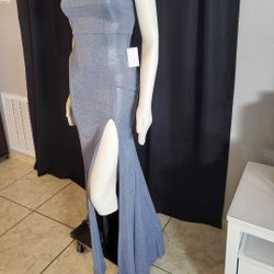 Glamorous Prom or Wedding Dress - Size 3 with slit and Kick train