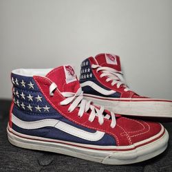American Flag VANS High Top Sneakers