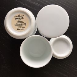MUJI White Porcelain Spice Pot (set of 3)