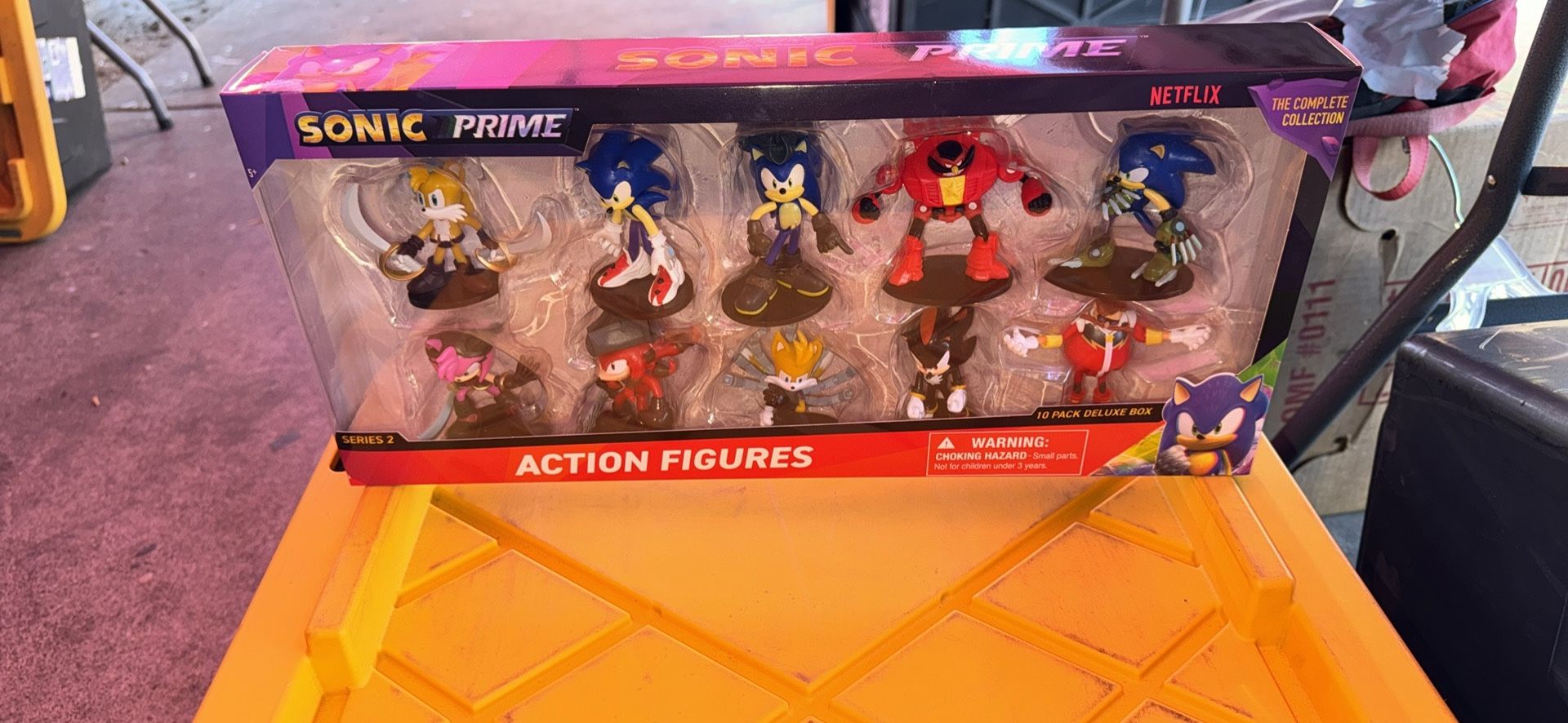 Sonic Prime: Action Figures V2-8 Pack - 3" Articulated Collectible Characters On Bases, Deluxe Window Box, Netflix Series