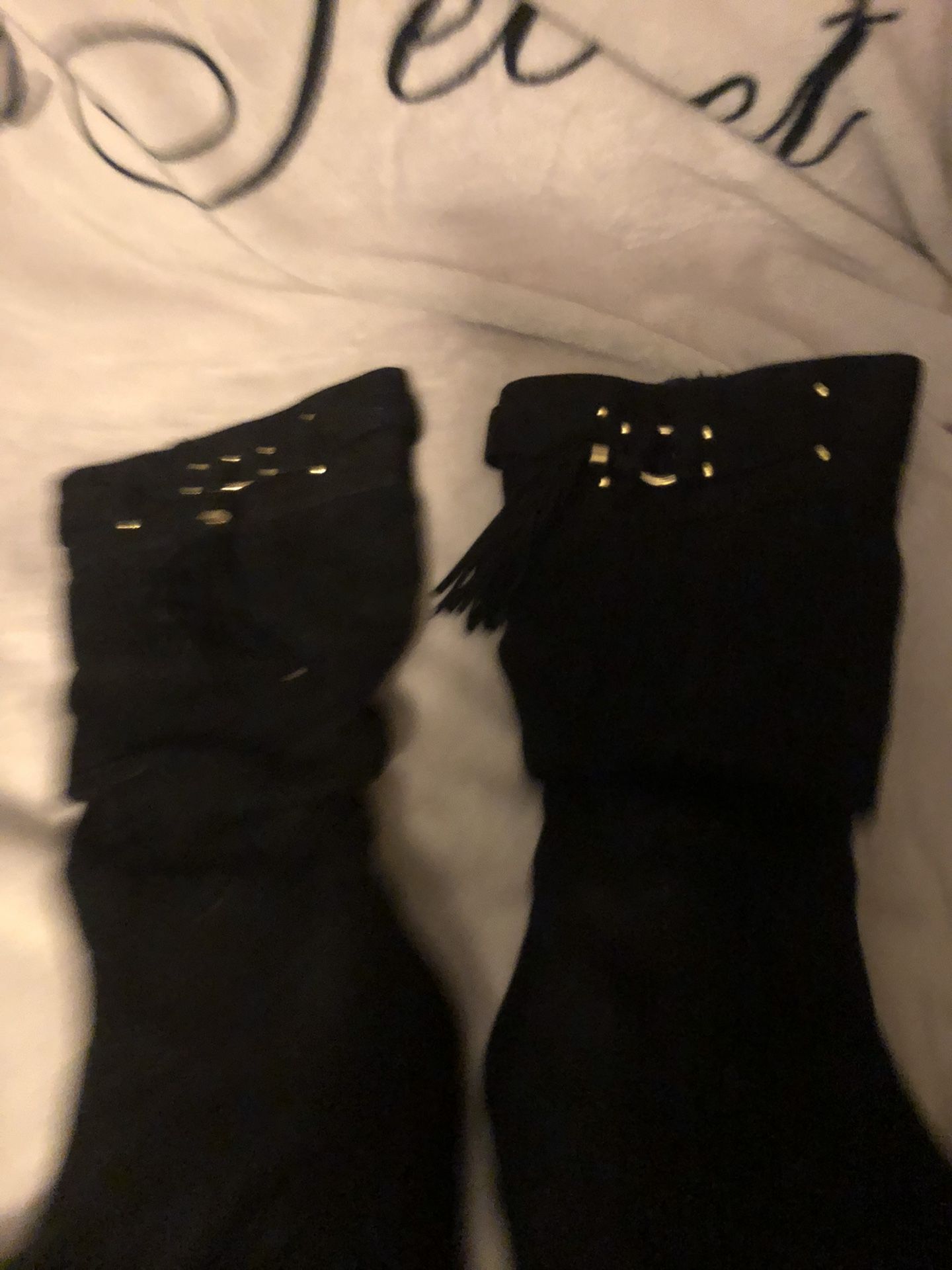 Nice Suede Boots Sz 6 1/2