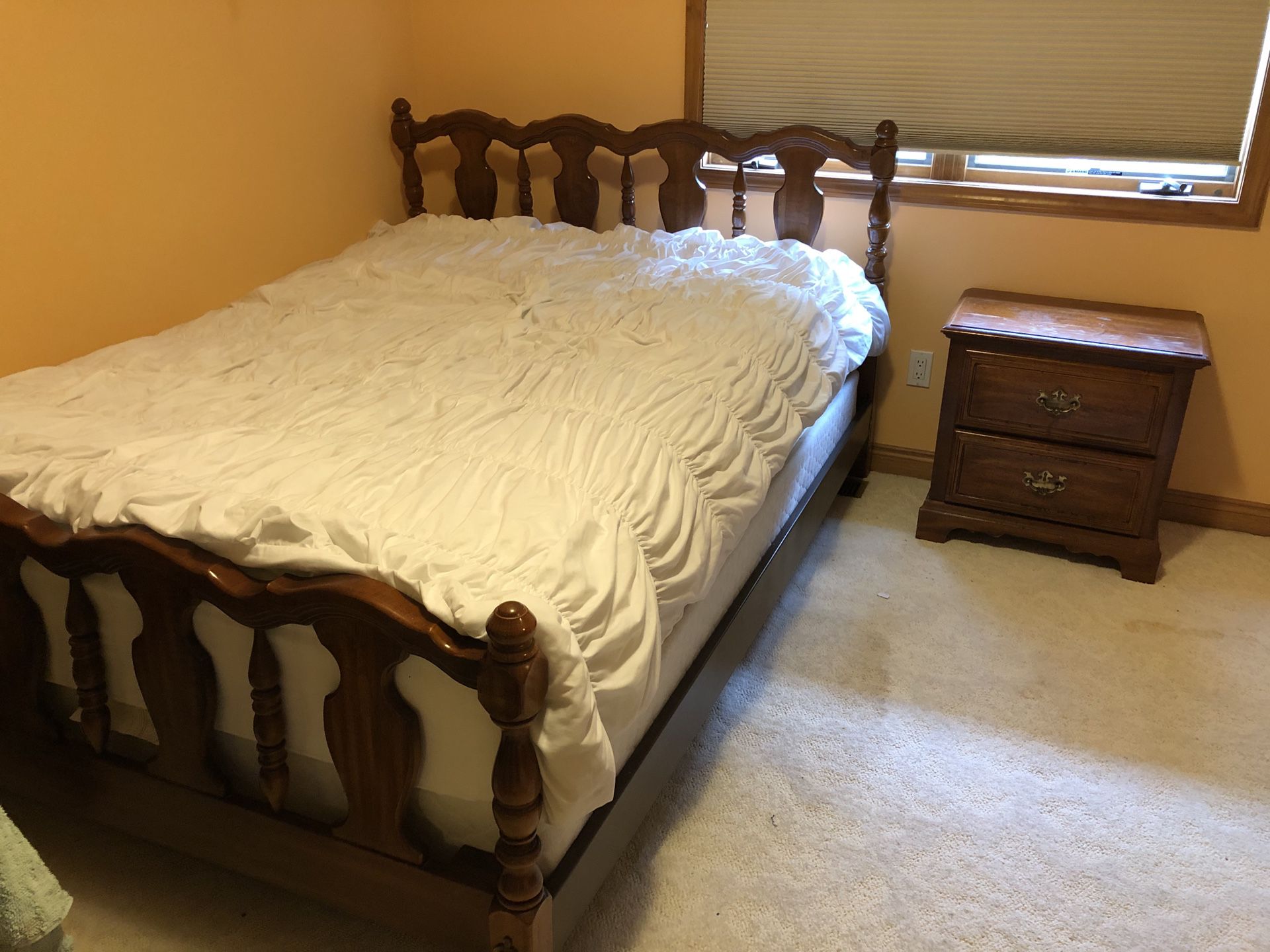 Queen-Sized Solid Maple Bedroom Set
