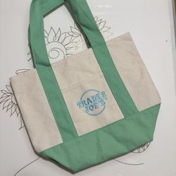 Trader Joe’s Mini Pastel Canvas Tote Bag