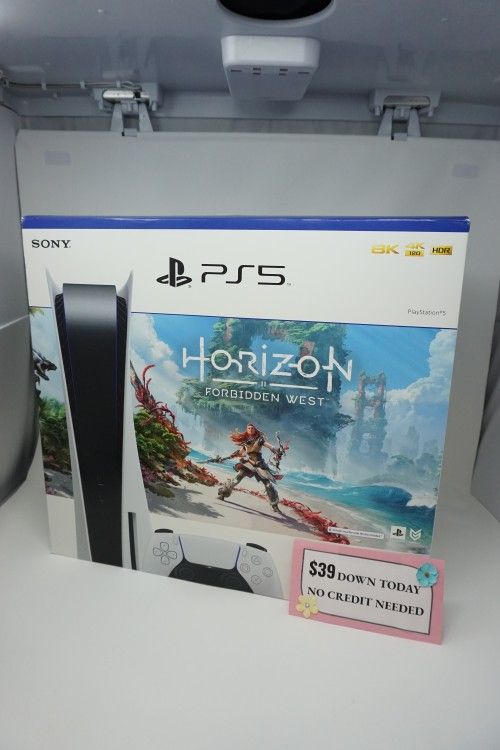 PLAYSTATION 5 BRAND NEW DISC VERSION WITH HORIZON GAME $39 DOWN TODAY