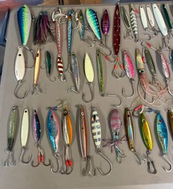 Saltwater Jigs and Avet power handles