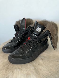 MCM Rabbit Fur High-Top Sneakers / Boots 🖤
